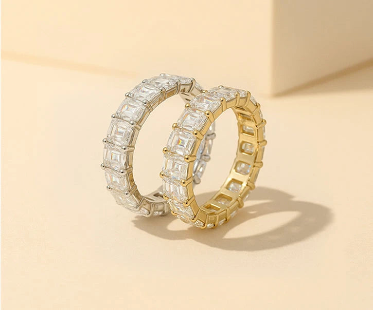 Moissanite Wedding Bands