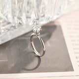 Stunning 2.0 CT Round Moissanite Engagement Ring with Hidden Halo Design 5