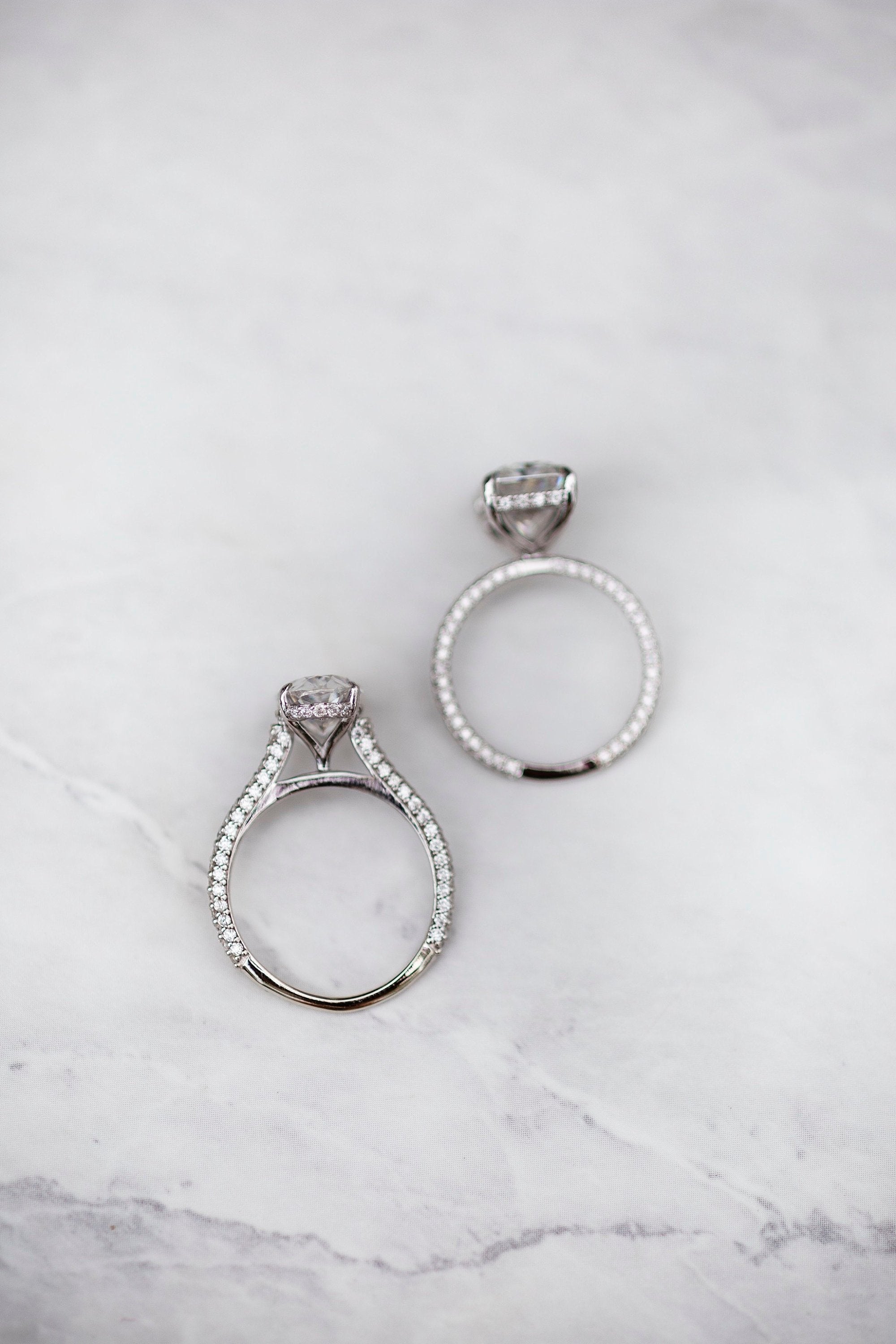 3.40 CT Oval Moissanite Ring Featuring Hidden Halo Style 5