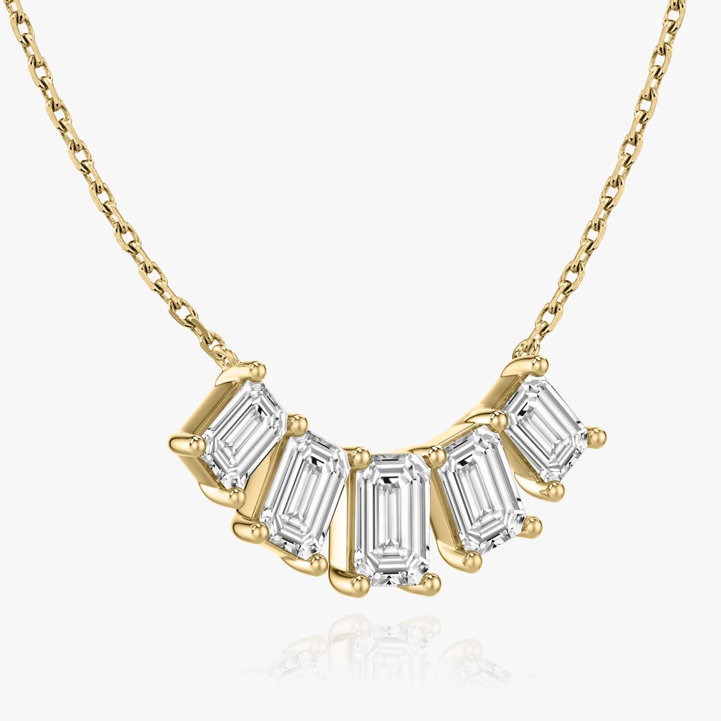3.50 TCW Emerald CVD F/VS Diamond Necklace 4