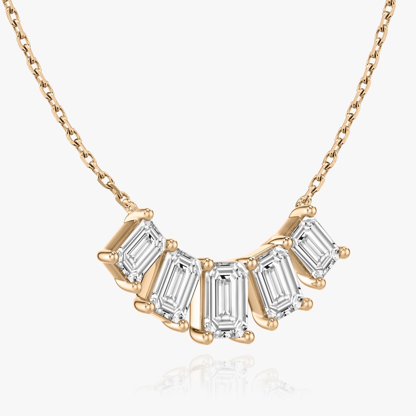 3.50 TCW Emerald CVD F/VS Diamond Necklace 7