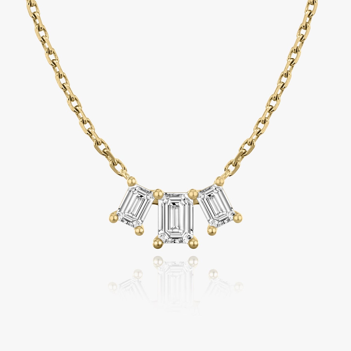 1.0 TCW Emerald CVD F/VS Diamond Necklace 4