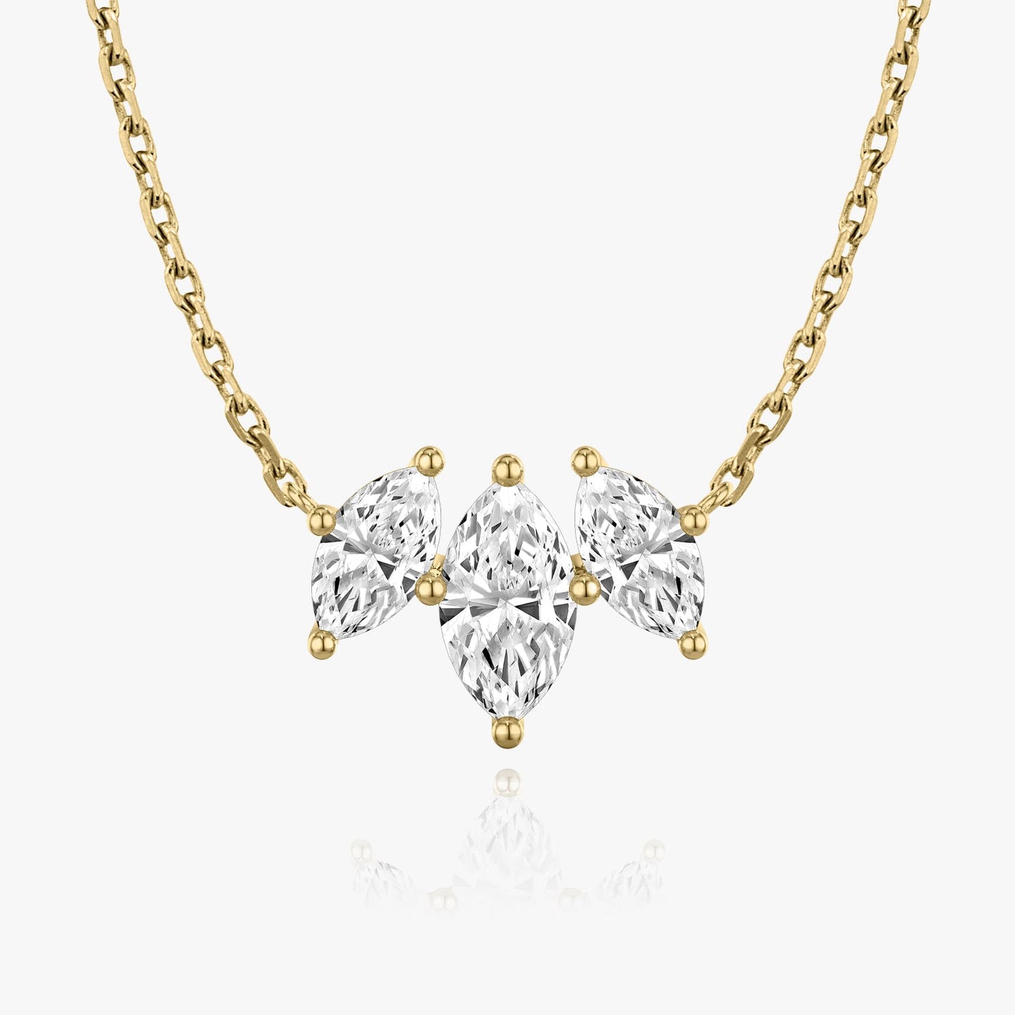 2.0 TC Marquise CVD F/VS Diamond Necklace 4
