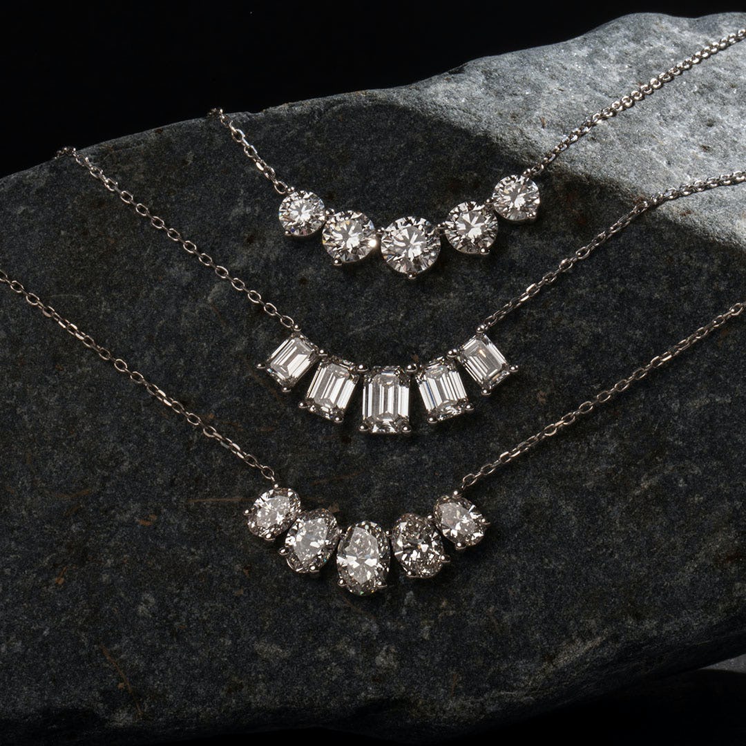 3.50 TCW Round CVD F/VS Diamond Necklace 11