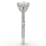 Stunning 1.30 CT Princess Moissanite Engagement Ring with Hidden Halo & Pave Design 7