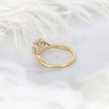 Stunning 2.0 CT Round Moissanite Engagement Ring with Hidden Halo Design 3