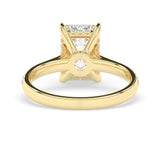 Stunning 3.0 CT Emerald Moissanite Engagement Ring with Double Hidden Halo & Pave Design 3