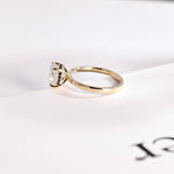 Stunning 1.0 - 2.0 CT Oval Moissanite Engagement Ring with Hidden Halo Design 5