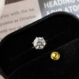 Stunning 2.0 CT Round Moissanite Engagement Ring with Hidden Halo Design 4