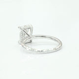 Stunning 2.0 CT Radiant Moissanite Engagement Ring with Hidden Halo Design 3