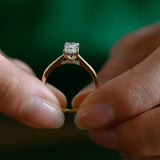 Stunning 1.5 - 2.5 CT Cushion Moissanite Engagement Ring with Hidden Halo Design 7