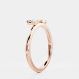 Stunning 0.10 CT Round Moissanite Stones Crown Wedding Bands 5
