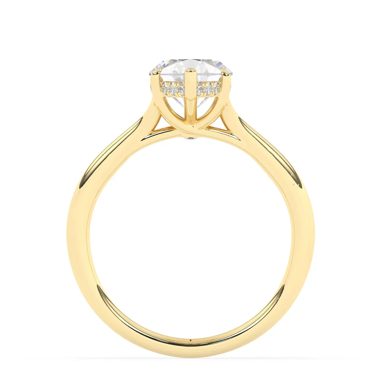 Stunning 2.0 CT Marquise Moissanite Engagement Ring with Hidden Halo Design 4