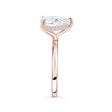 Stunning 3.0 CT Pear Moissanite Engagement Ring with Hidden Halo Design 3