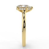 Stunning 1.60 CT Pear Moissanite Engagement Ring with Hidden Halo Design 3