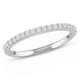 Round Cut Cubic Zirconia in 925 Sterling Silver Wedding Bands 1