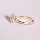 Stunning 1.73 CT Oval Cut Moissanite Engagement Ring with Hidden Halo & Pave Design 4