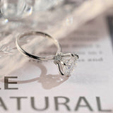 Stunning 2.0 CT Round Moissanite Engagement Ring with Hidden Halo Design 2