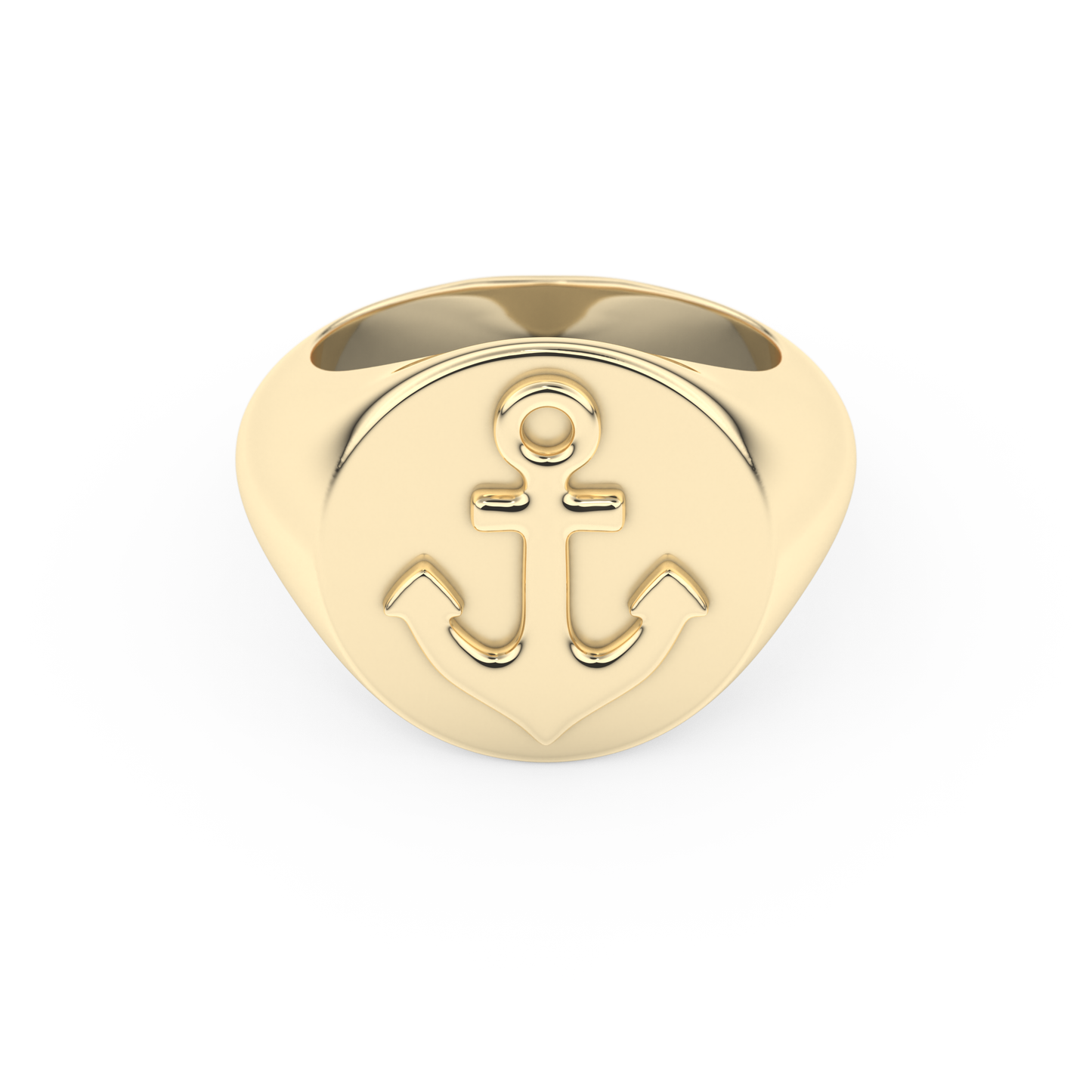 Anchor Wedding Band Moissanite – Yellow, White, or Rose Gold