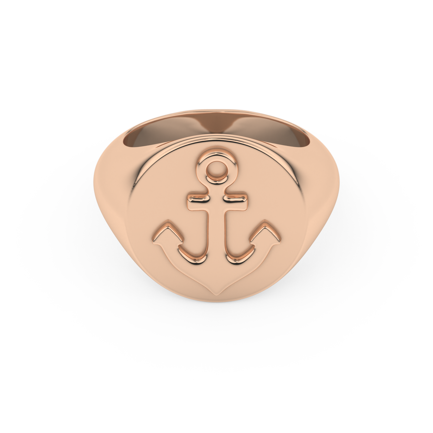 Anchor Wedding Band Moissanite – Yellow, White, or Rose Gold