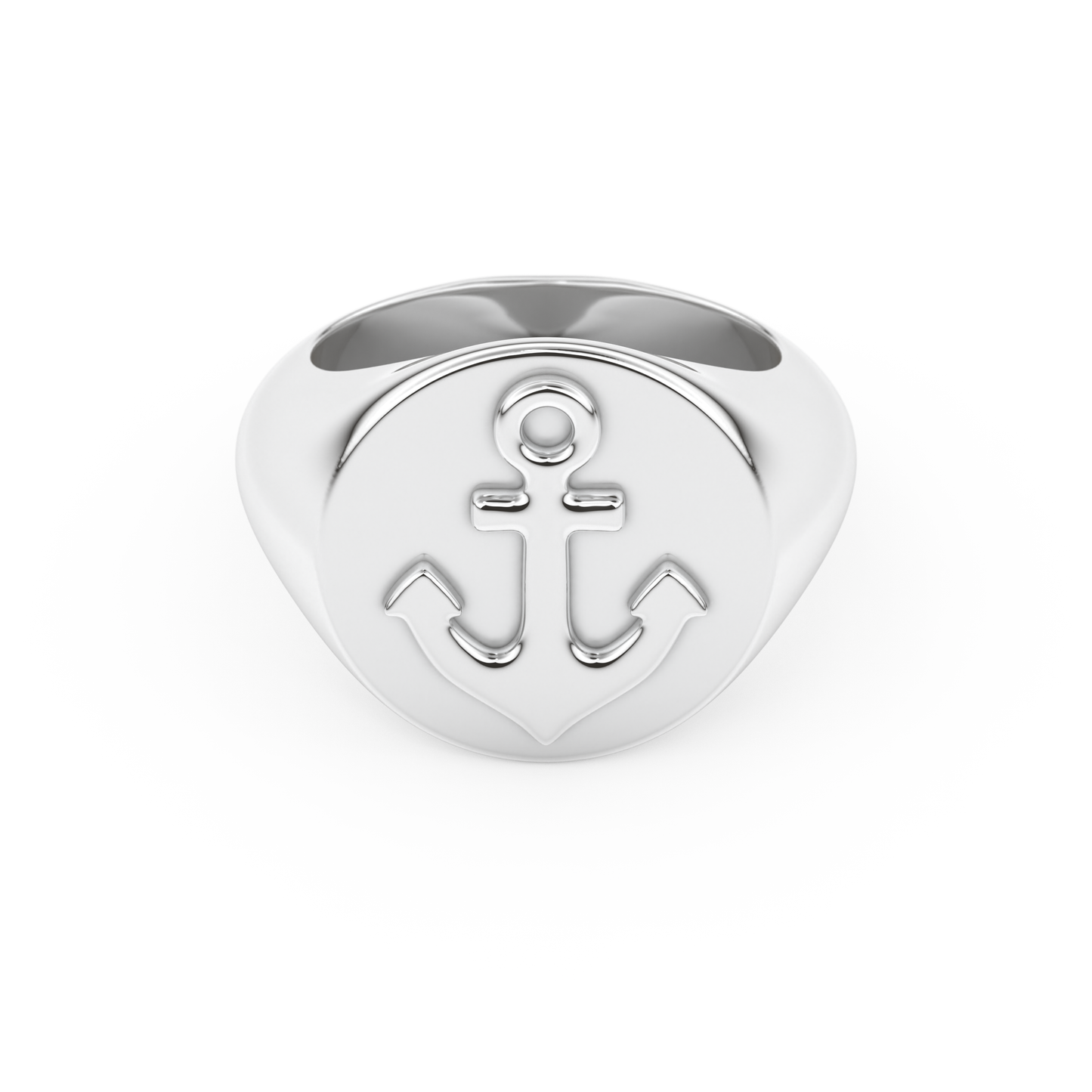 Anchor Wedding Band Moissanite – Yellow, White, or Rose Gold