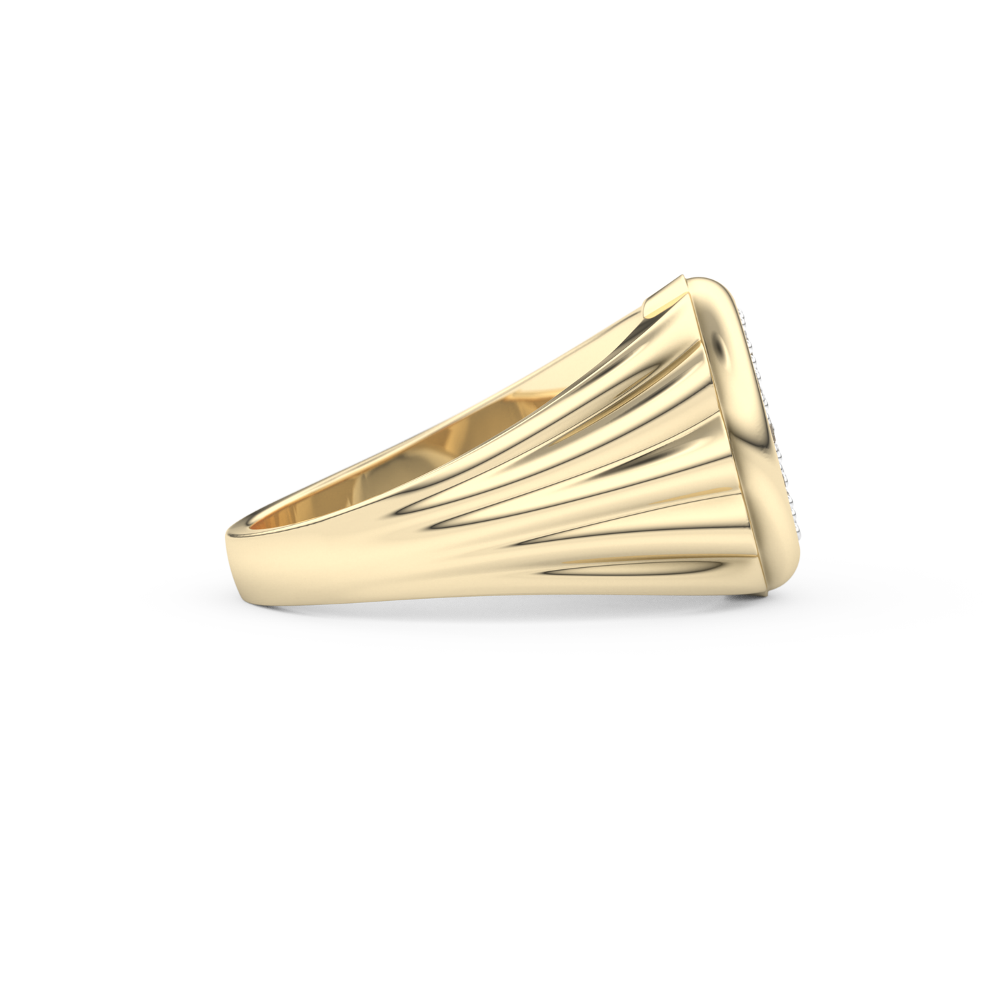Multi Stones Style Wedding Band with 0.417 CT Round Cut Moissanite – Yellow, White, or Rose Gold