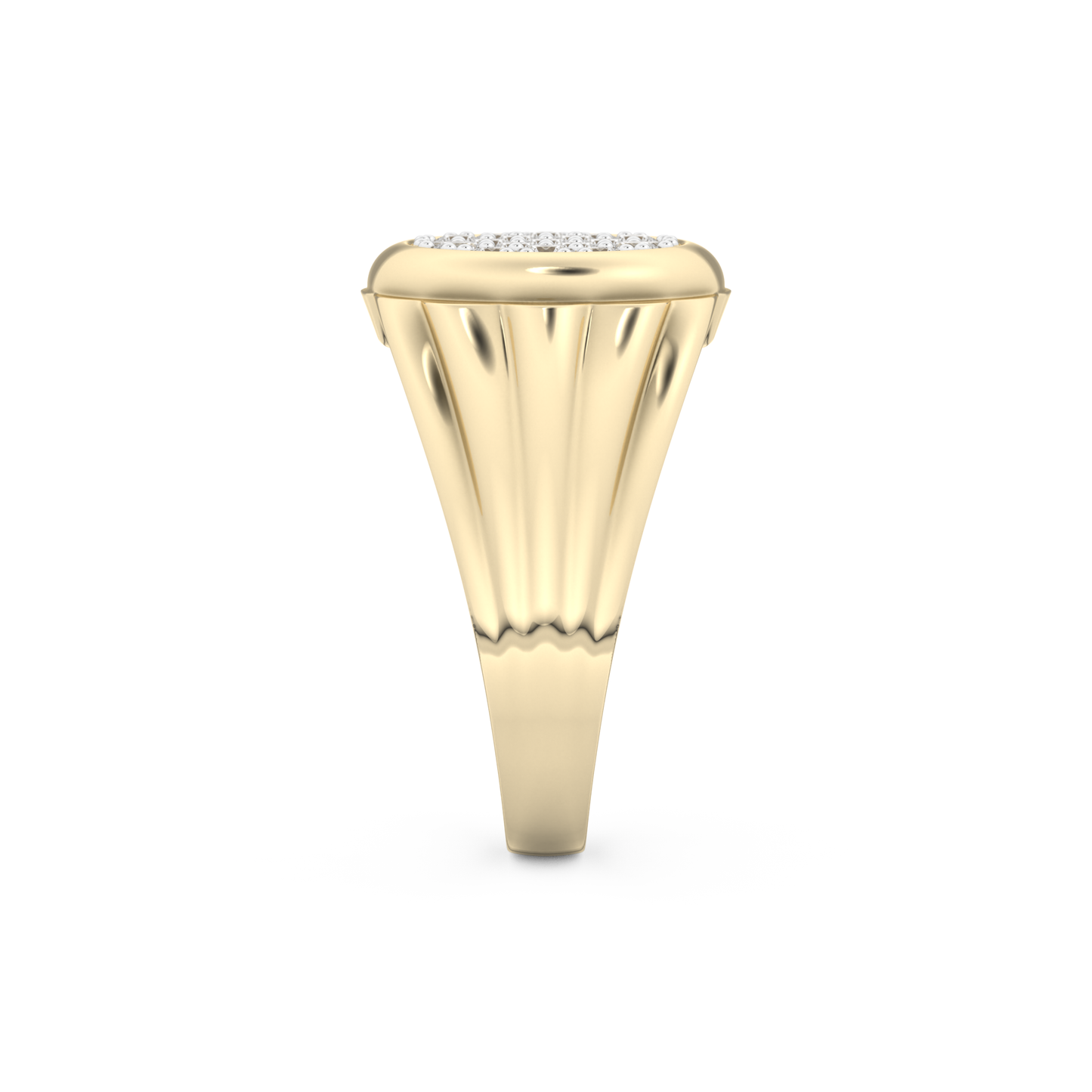 Multi Stones Style Wedding Band with 0.417 CT Round Cut Moissanite – Yellow, White, or Rose Gold