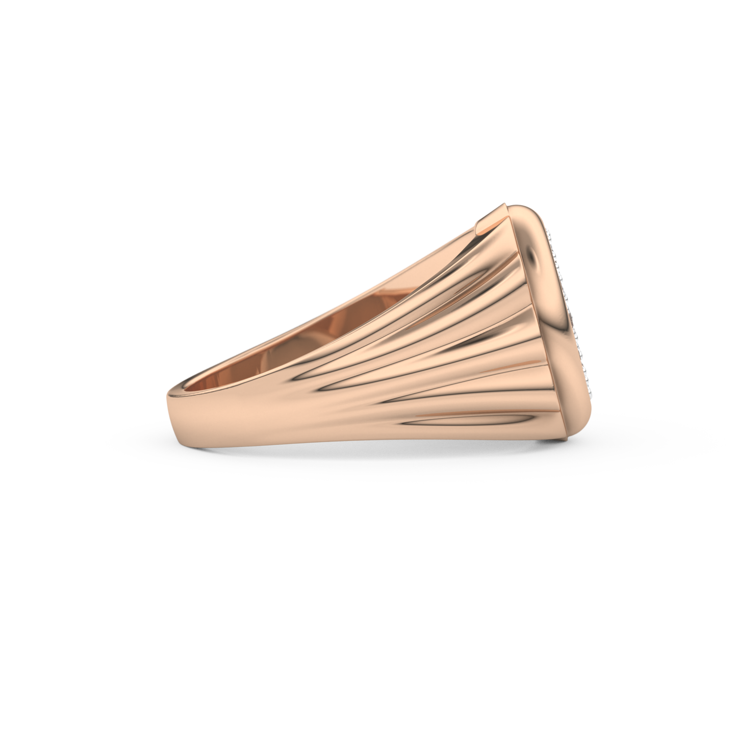 Multi Stones Style Wedding Band with 0.417 CT Round Cut Moissanite – Yellow, White, or Rose Gold