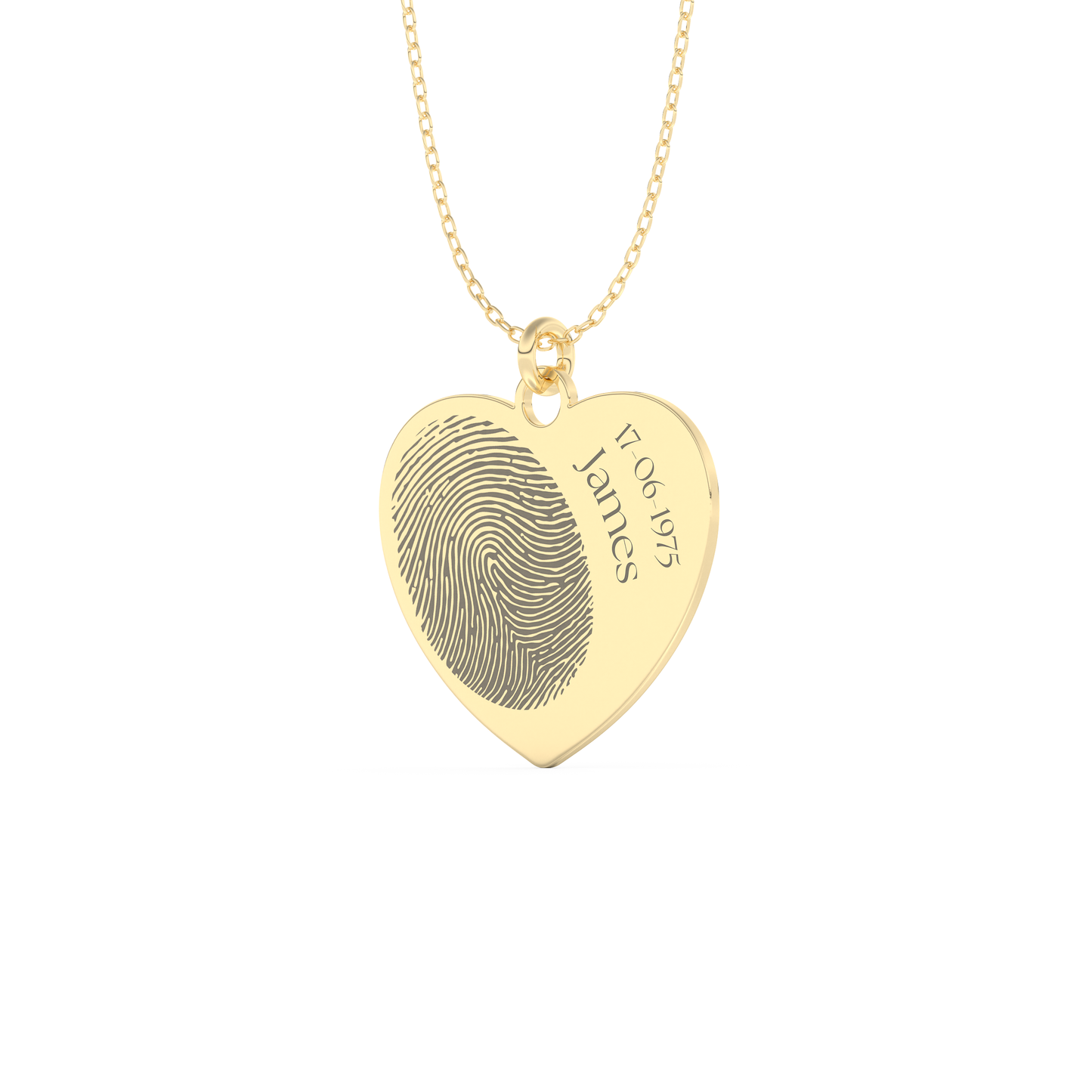 Custom Pendant Necklace – Personalized Fingerprint