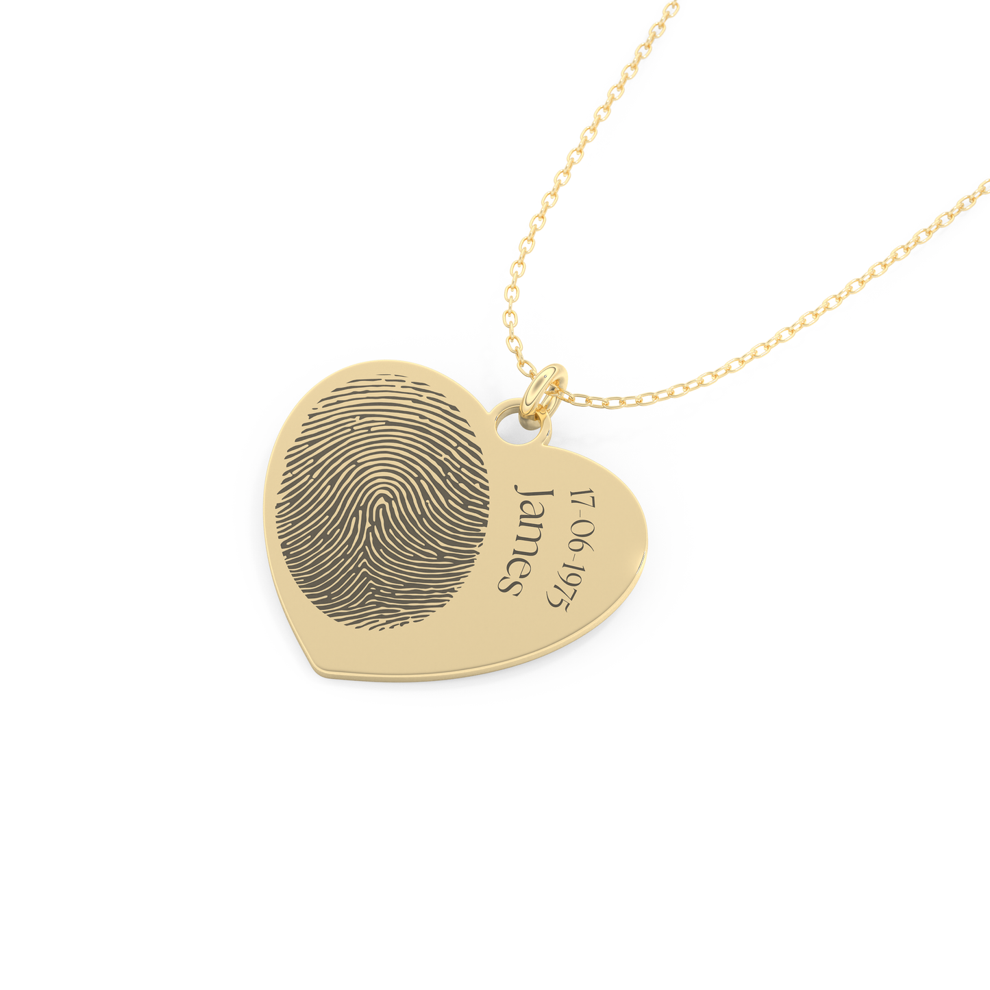 Custom Pendant Necklace – Personalized Fingerprint
