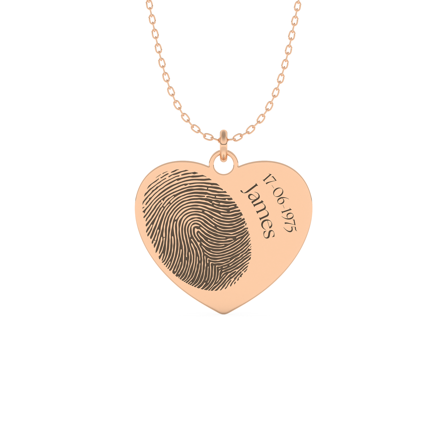 Custom Pendant Necklace – Personalized Fingerprint
