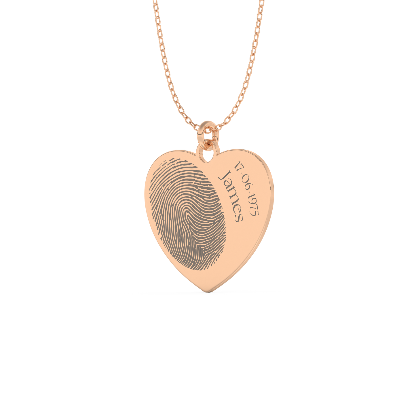 Custom Pendant Necklace – Personalized Fingerprint