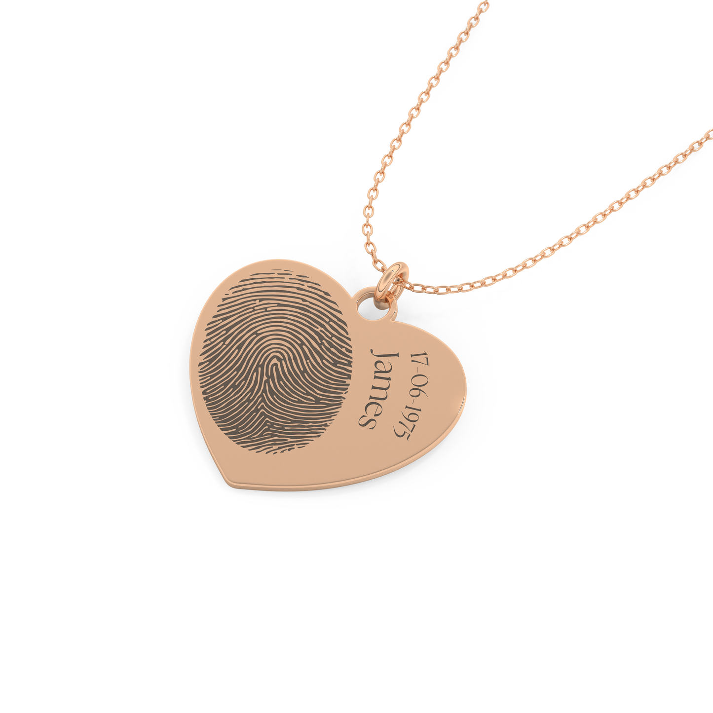 Custom Pendant Necklace – Personalized Fingerprint