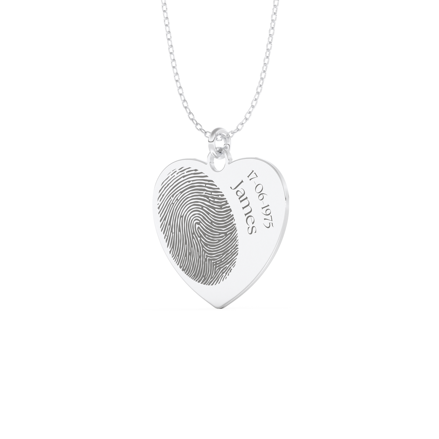 Custom Pendant Necklace – Personalized Fingerprint