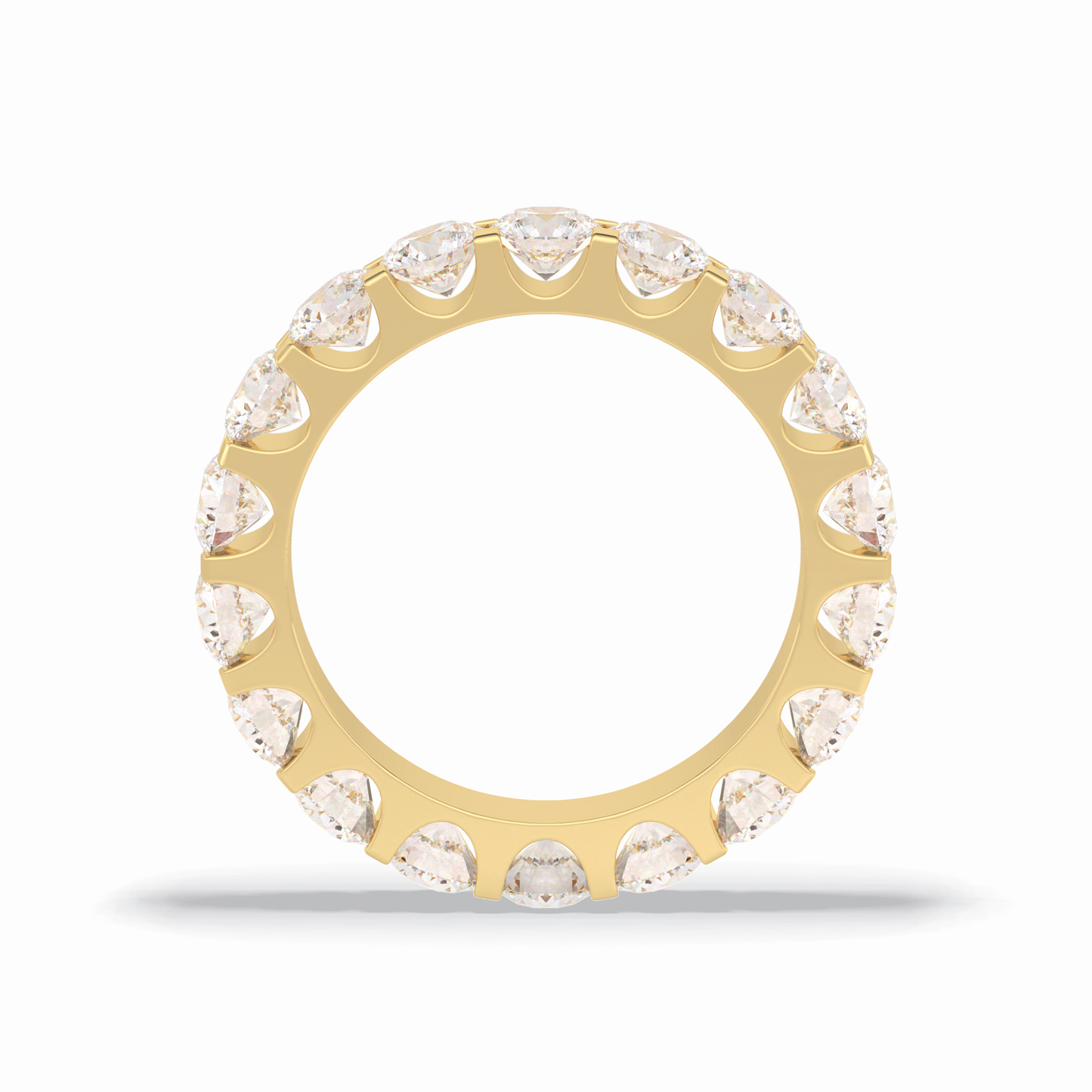 3.03 TCW Round Style Full Eternity Wedding Band