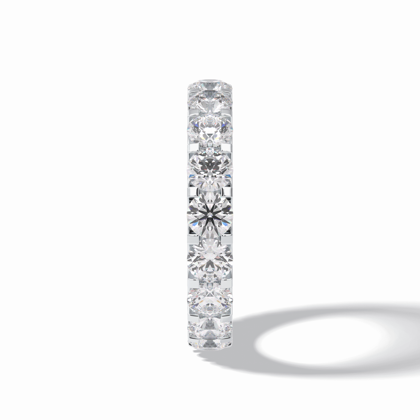 3.03 TCW Round Style Full Eternity Wedding Band