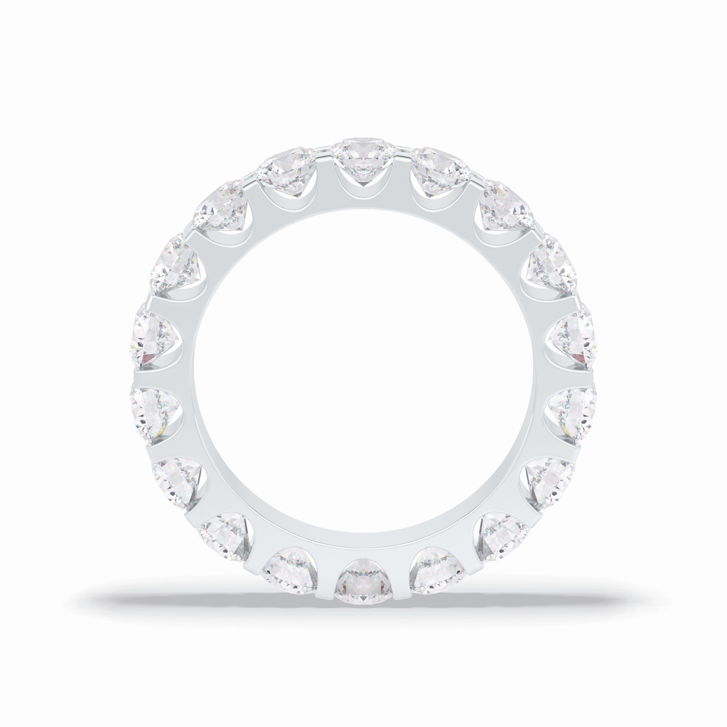 3.03 TCW Round Style Full Eternity Wedding Band