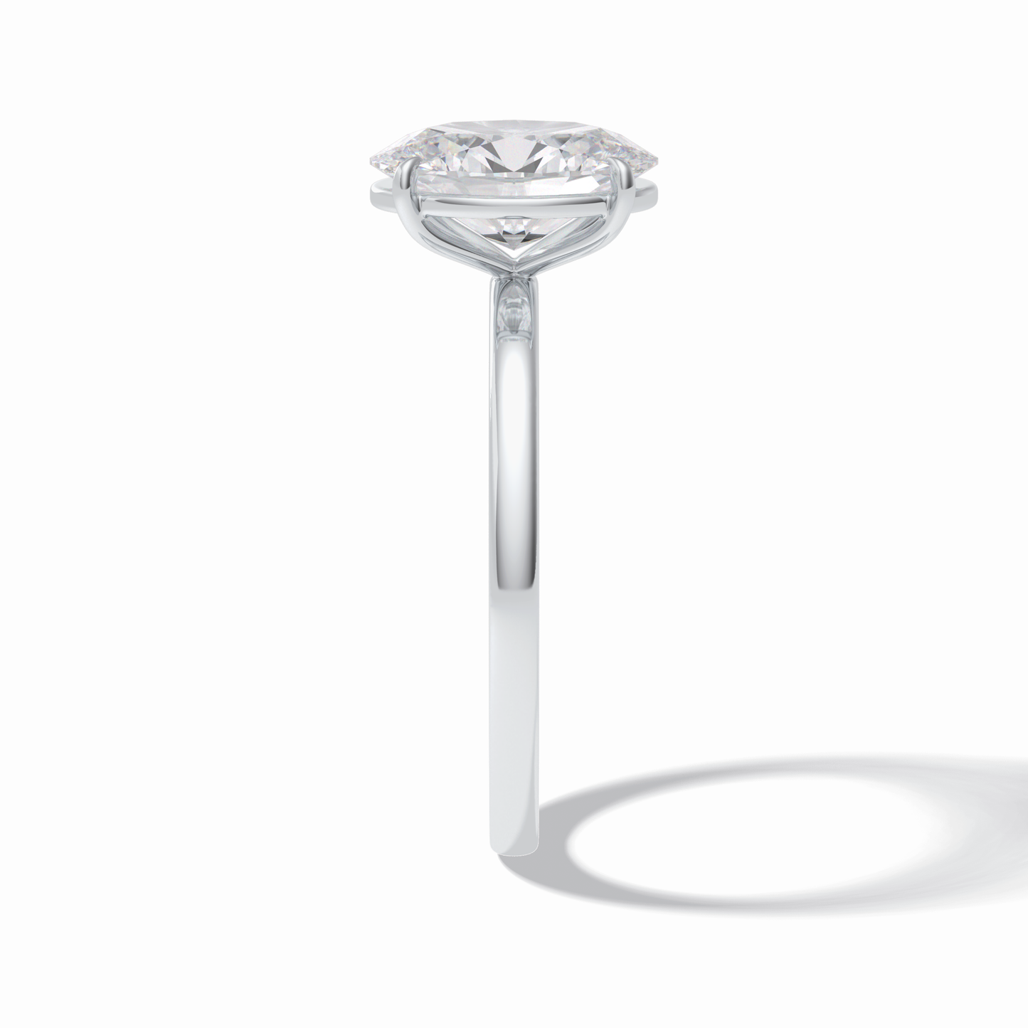 2.0 CT Oval Cut Solitaire Style Moissanite Engagement Rings
