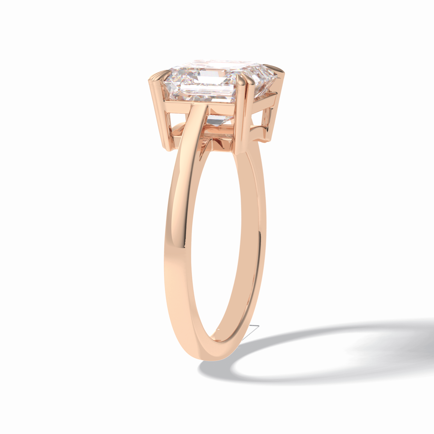 3.03 CT Asscher Cut Solitaire Style Moissanite Engagement Ring 19