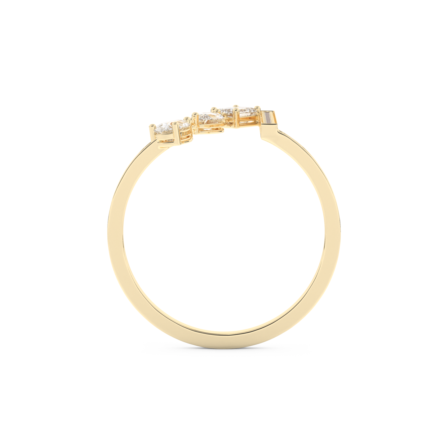 Full Eternity Wedding Band with 0.569 CT Pear, Round, Emerald & Marquise Cut Moissanite – Yellow, White, or Rose Gold