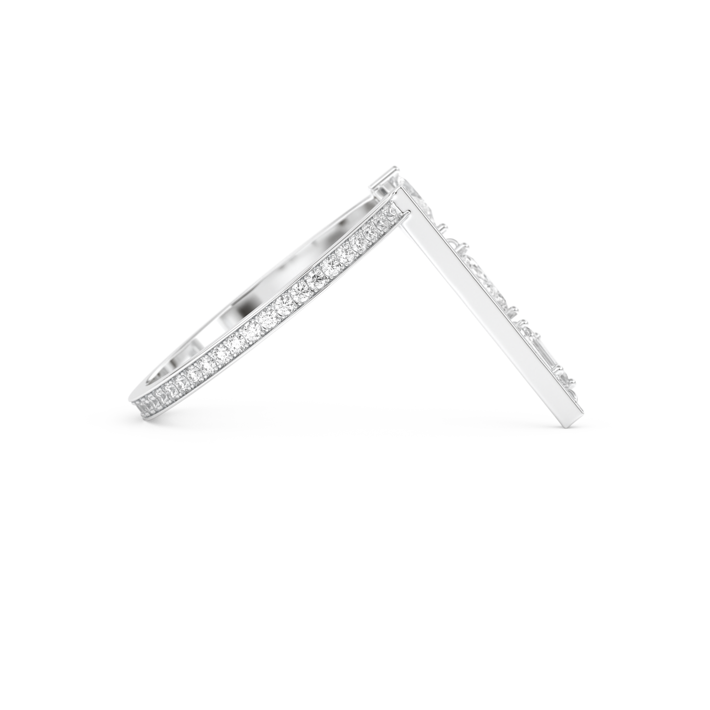 Full Eternity Wedding Band with 0.569 CT Pear, Round, Emerald & Marquise Cut Moissanite – Yellow, White, or Rose Gold