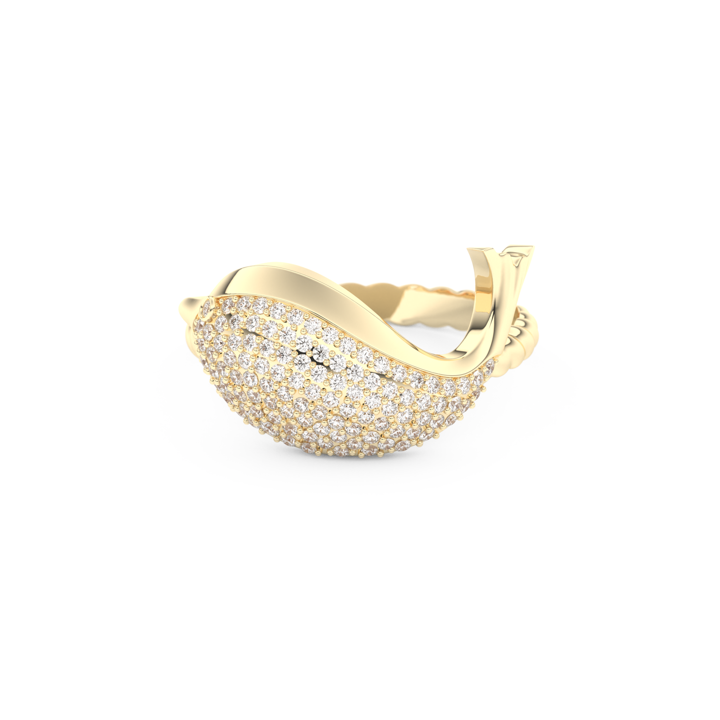 Wedding Band with 0.305 CT Round Cut Moissanite – Yellow, White, or Rose Gold