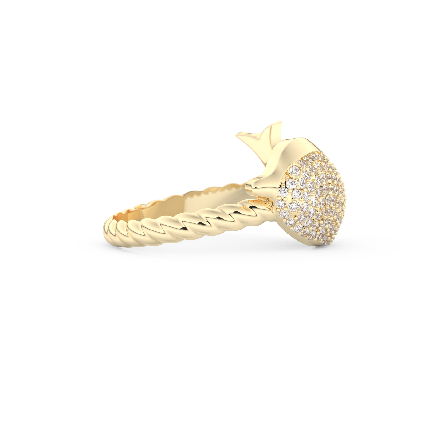 Wedding Band with 0.305 CT Round Cut Moissanite – Yellow, White, or Rose Gold