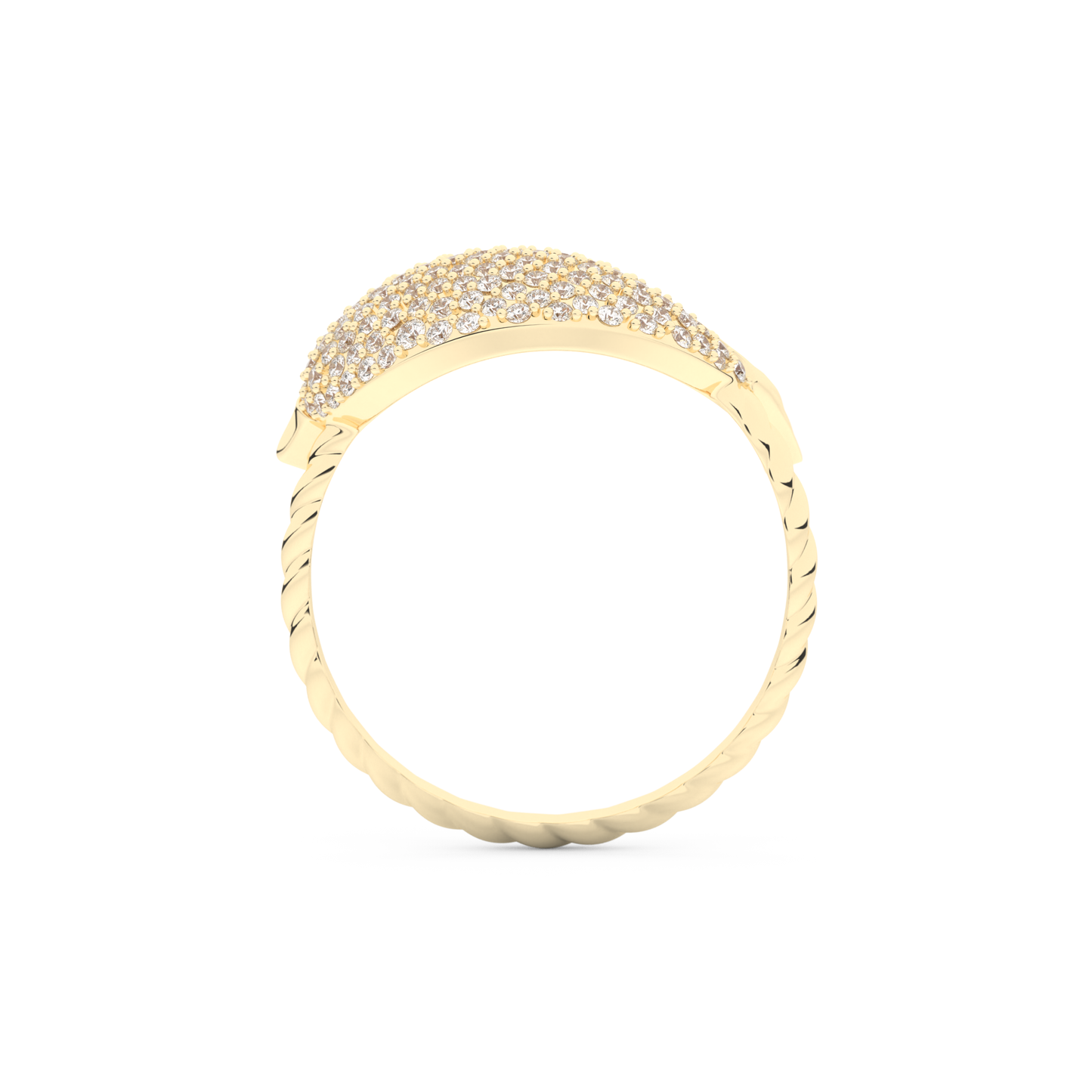 Wedding Band with 0.305 CT Round Cut Moissanite – Yellow, White, or Rose Gold