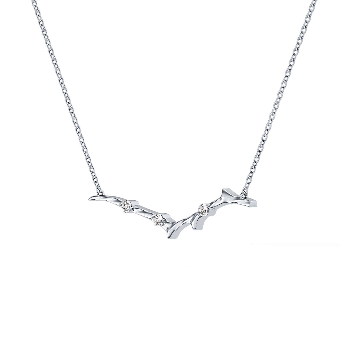 Classic 0.7 TCW Round Moissanite Diamond Pendant