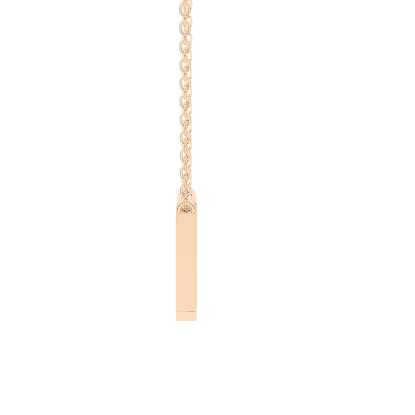Classic 0.202 TCW Round M Shaped Moissanite Diamond Necklace