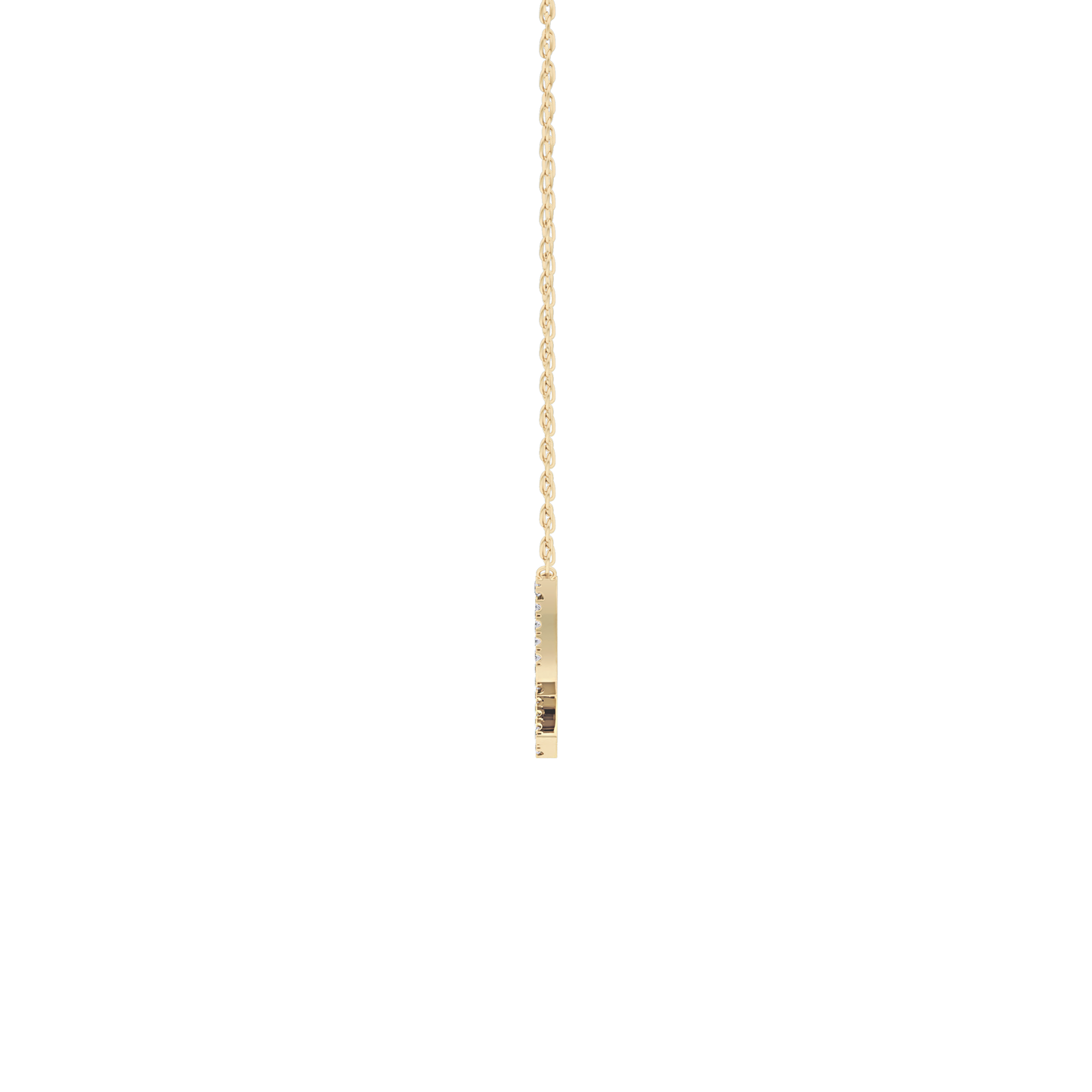 Classic 0.042 TCW Round Zodiac Sagittarius Shaped Moissanite Diamond Necklace