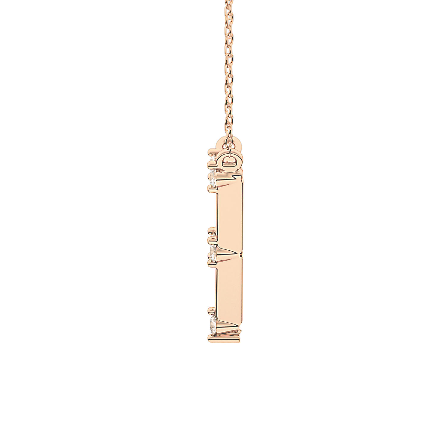 Classic 0.08 TCW Round Moissanite Diamond Necklace