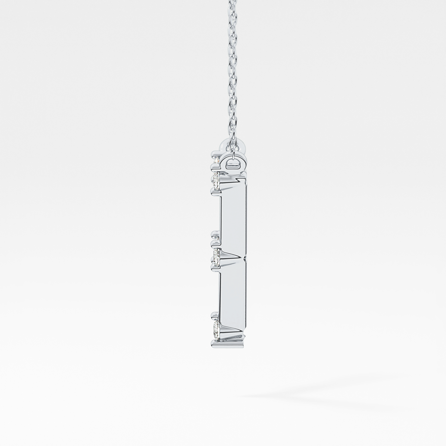 Classic 0.08 TCW Round Moissanite Diamond Necklace