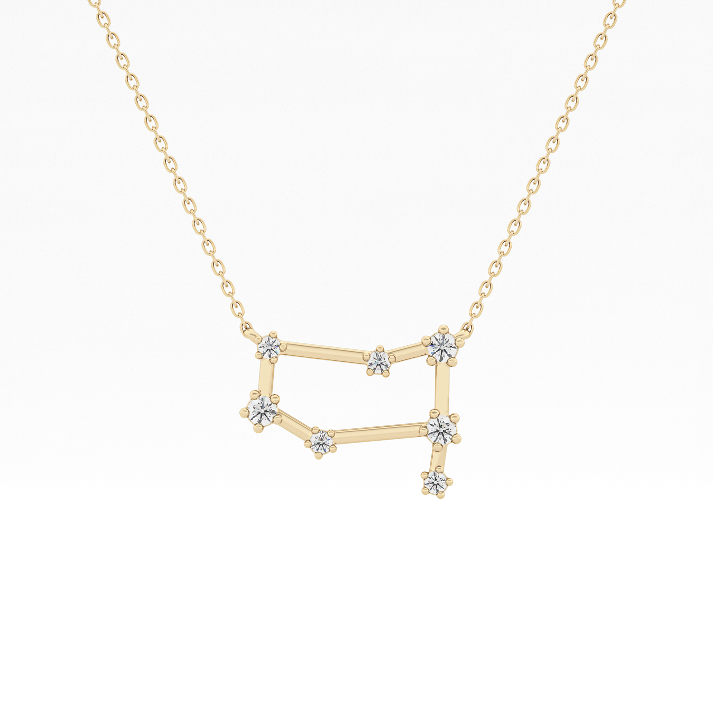 Classic 0.18 TCW Round Cut Moissanite Diamond Necklace